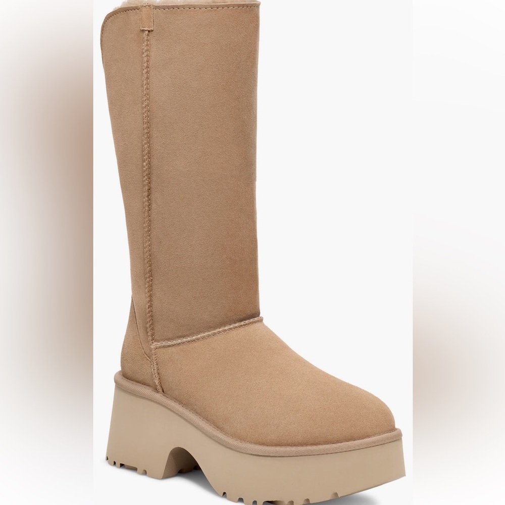 UGG Classic New Heights Genuine Shearling Cuffable Boot - Picture 2 of 16